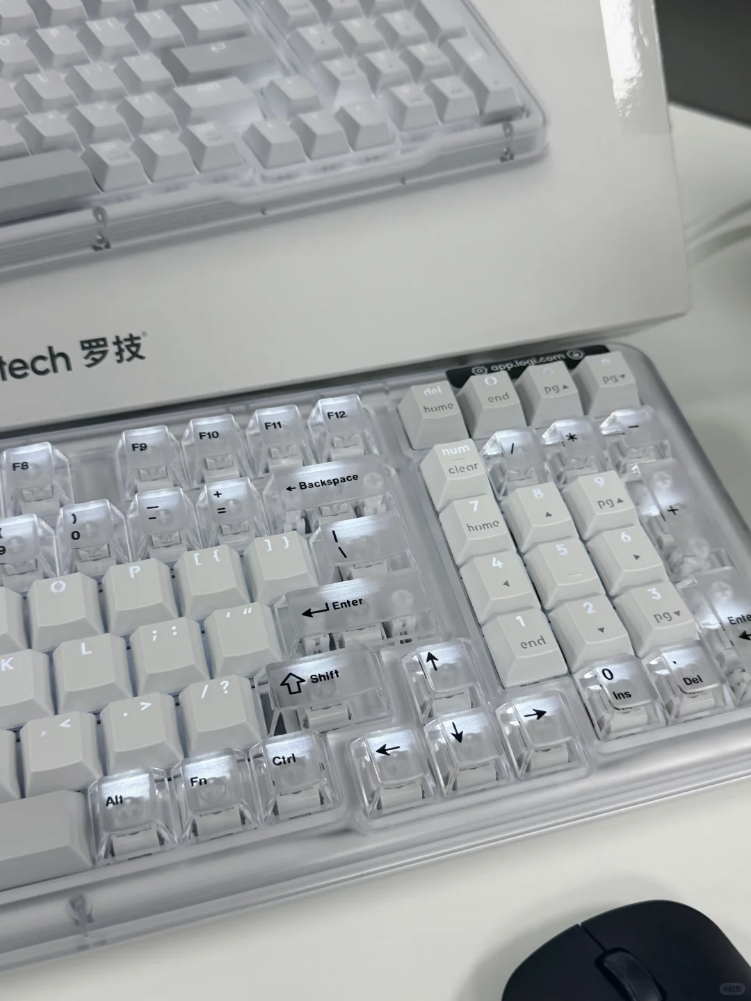 罗技K98M 透明键帽